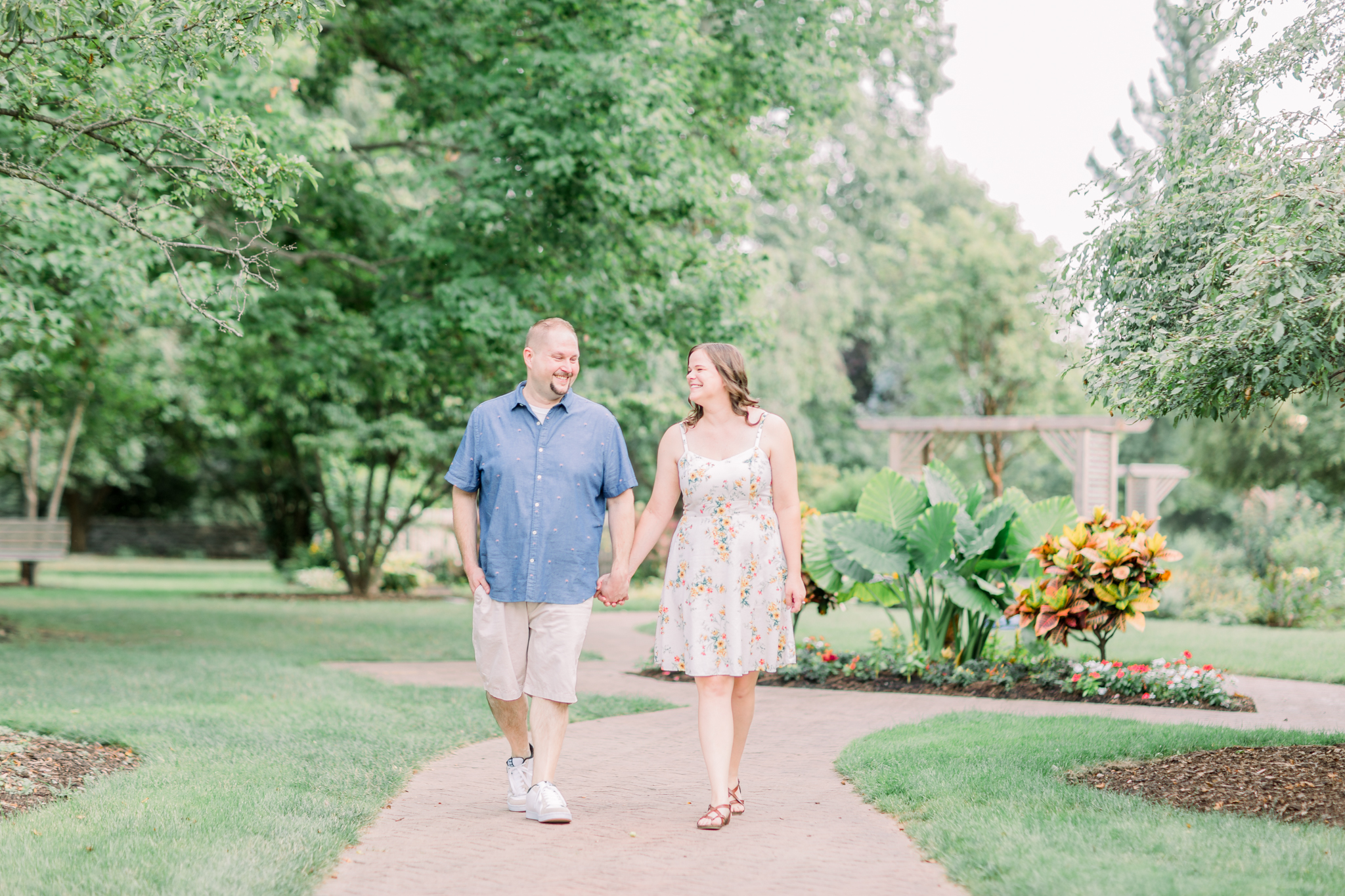 hayley-moore-photography-denise-alex-lakeside-rosegarden-foster-park-fort-wayne-summer-engagement