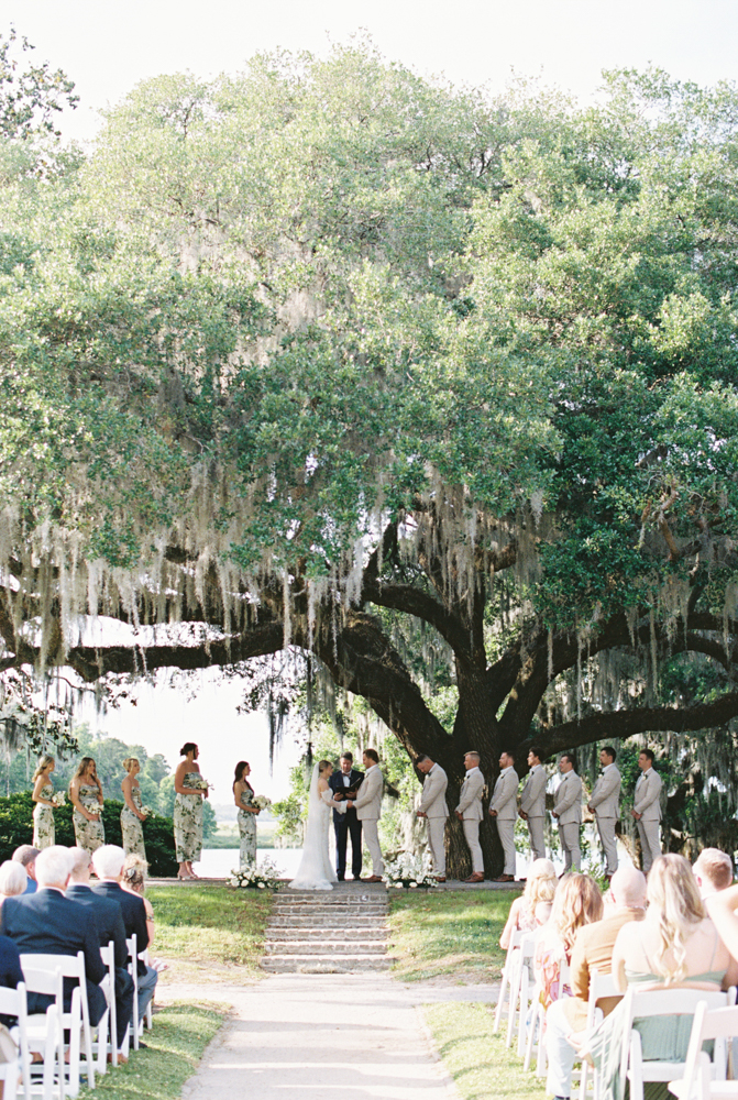 ceremony wide shot in charleston