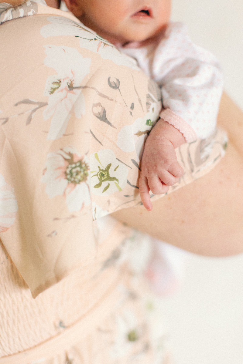 newborn baby hand