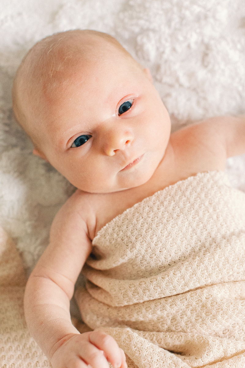 close up of newborn baby