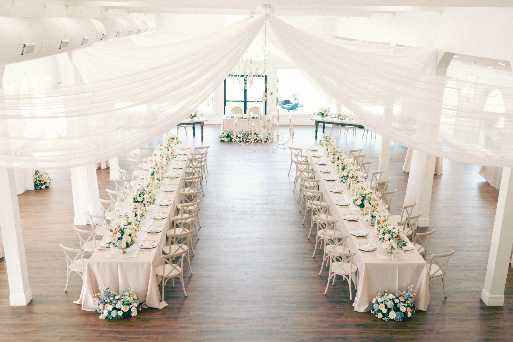 tablescape of the reception detailswide shot
