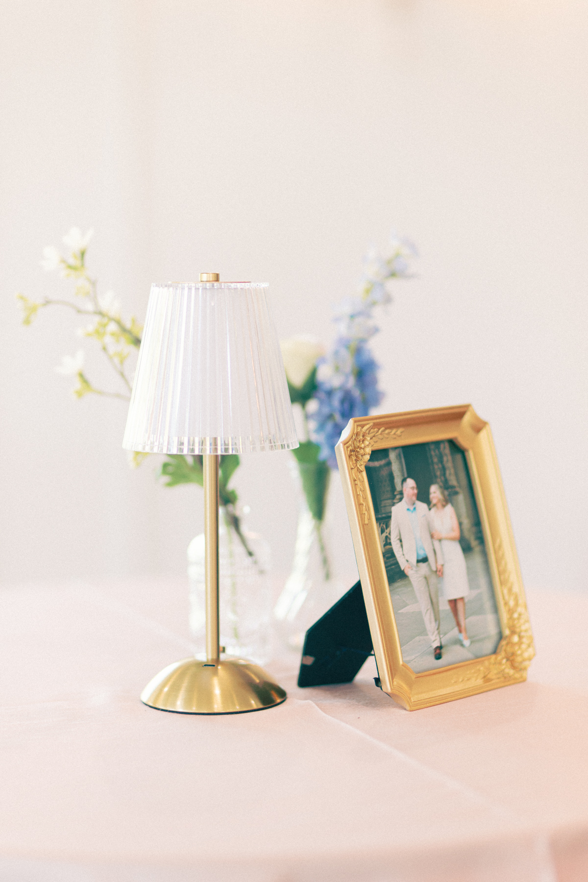 tablescape of the reception details