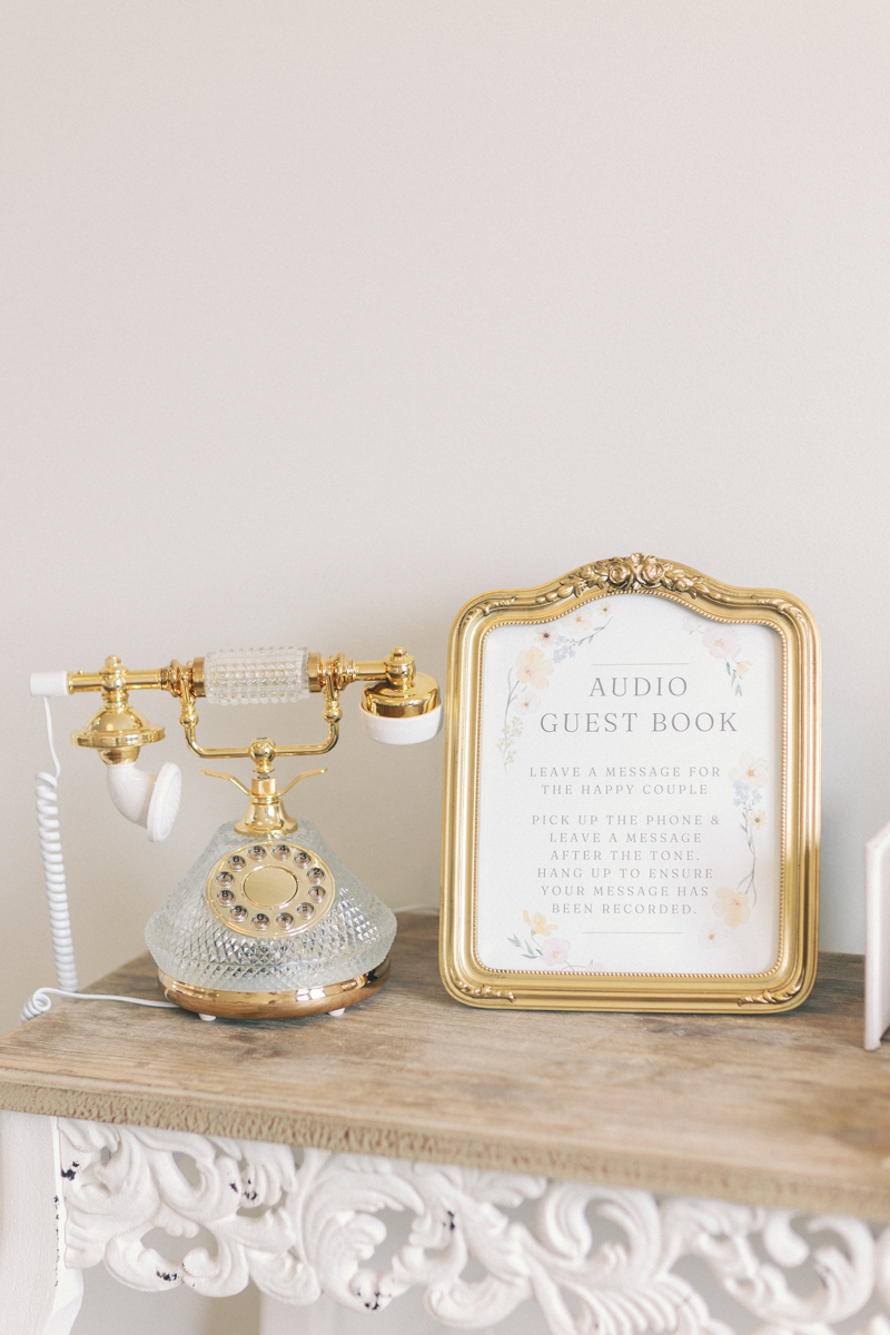 audio guest book display