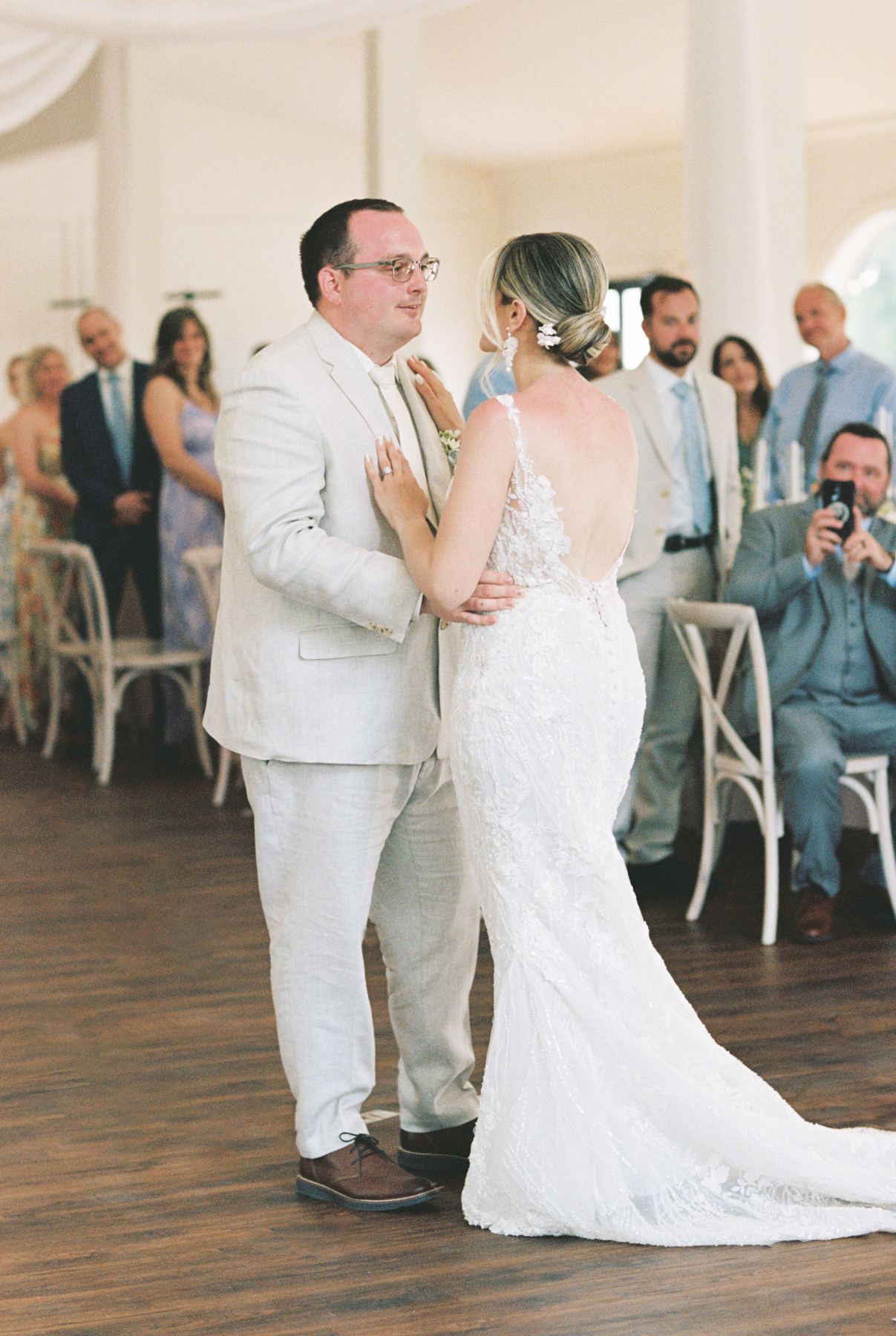 bride and groom first dance