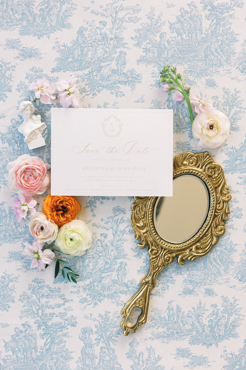 save the date detail shot