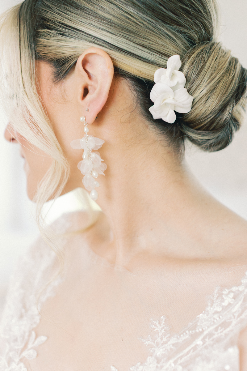 bridal portrait of rings