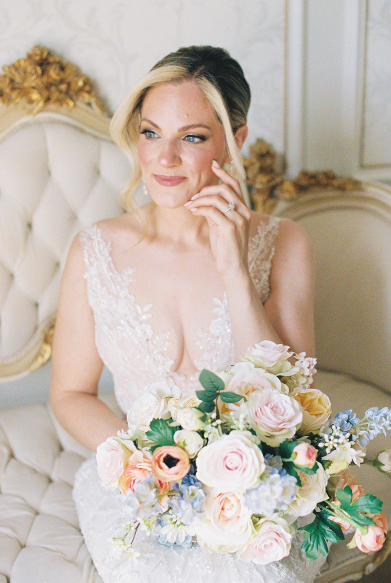 bridal portrait sitting