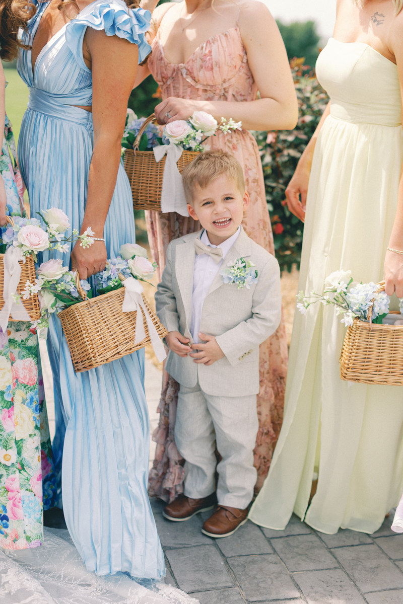 ring bearer smiling