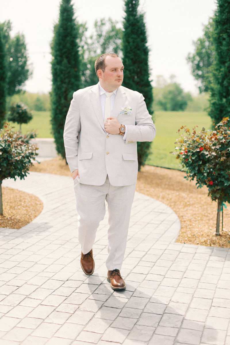 groom walking