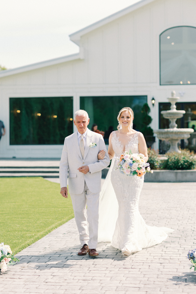 bride walking down the aisle