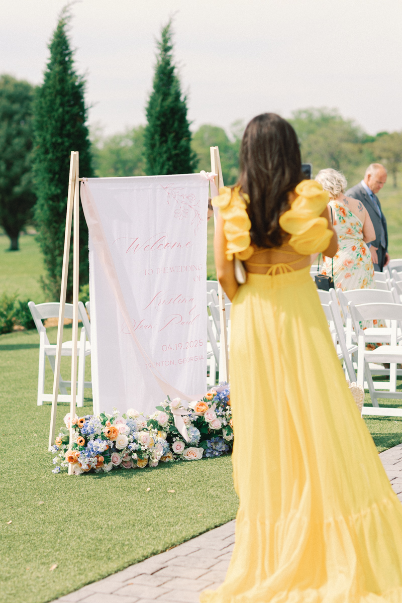 guests walking to ceremony