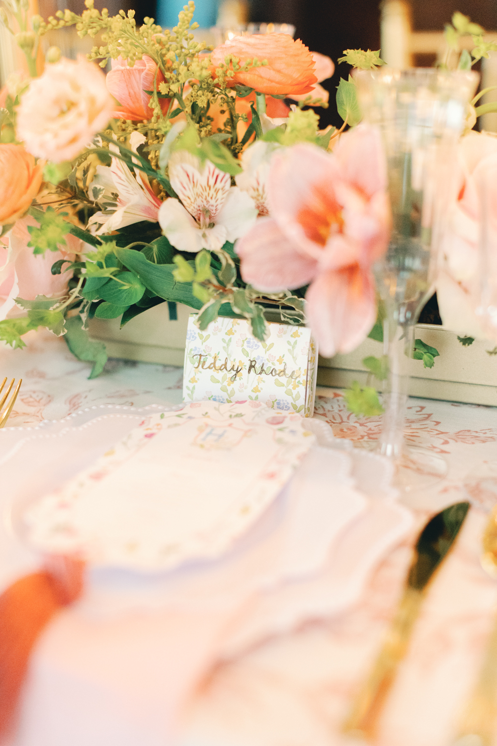 reception table details