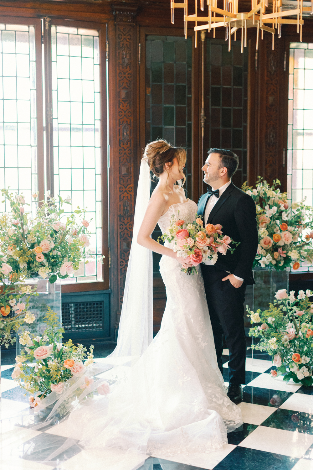 bride and groom portrait