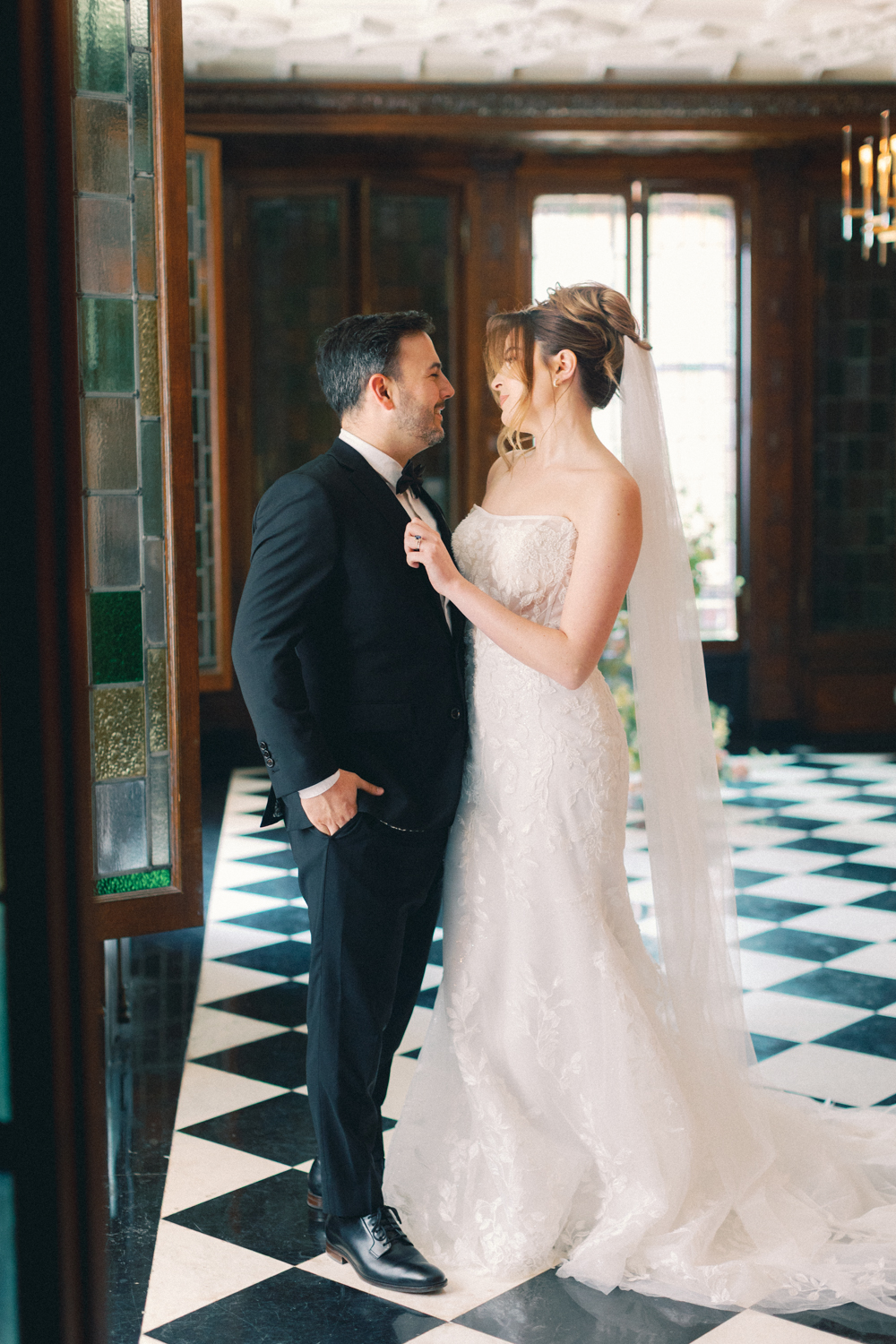 bride and groom portrait