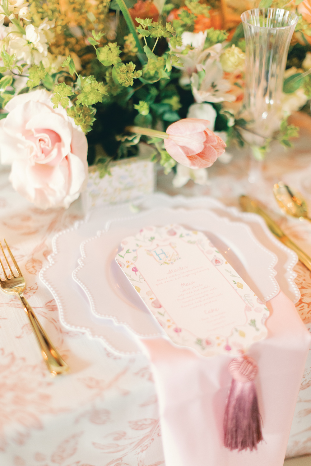 reception table details