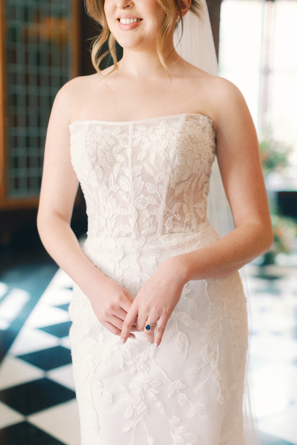 bride dress detail