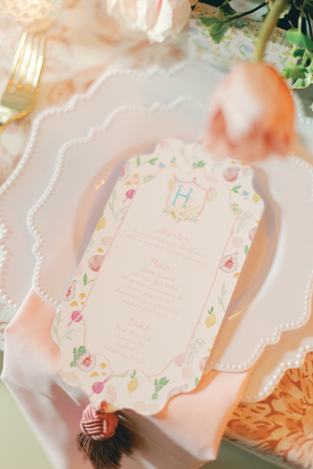 reception place card