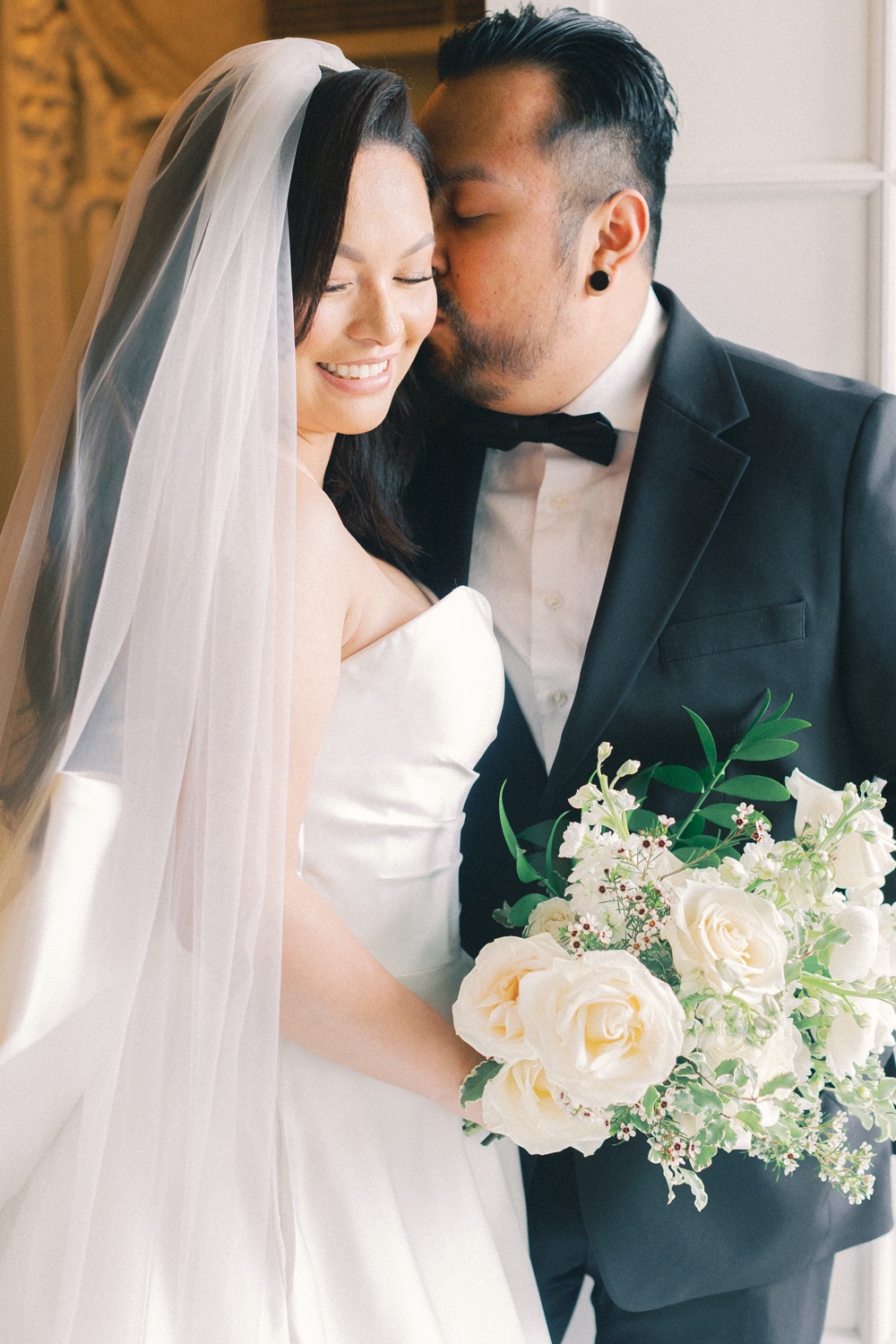 bride and groom portrait