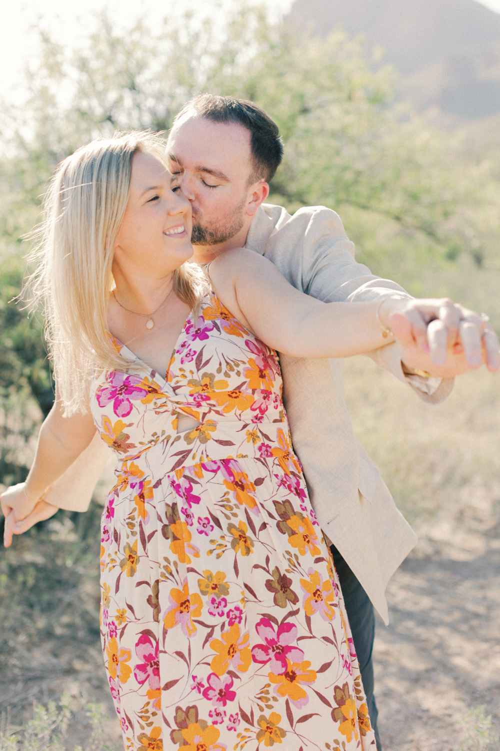 couple laughing candidly