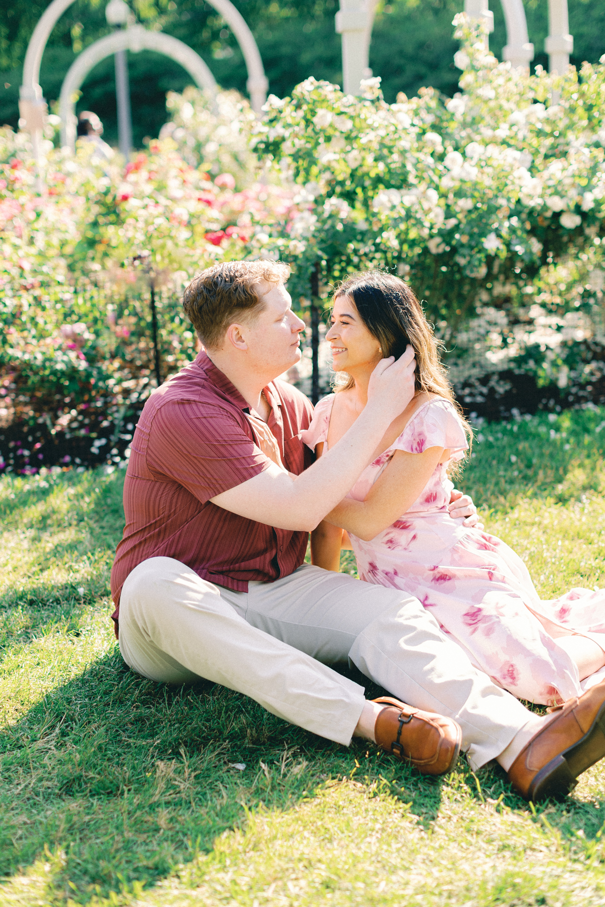couple sitting in garden
