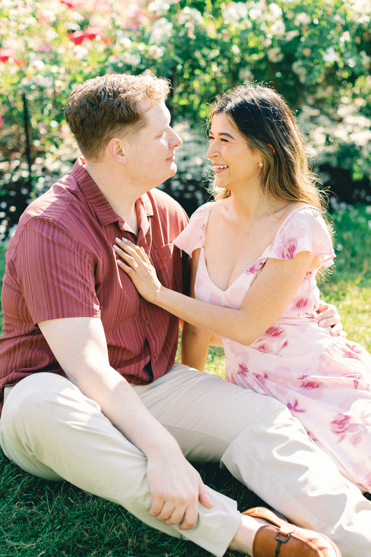 couple sitting in garden