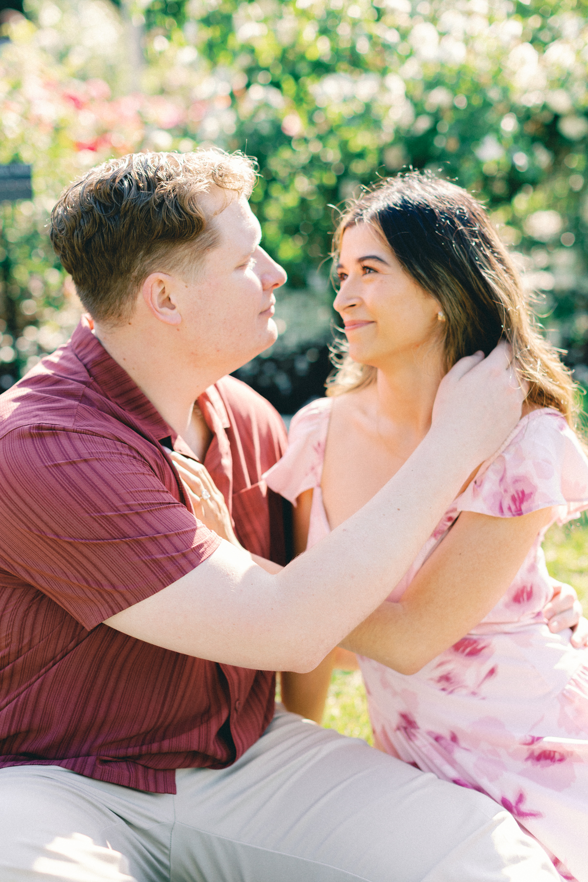 couple sitting in garden