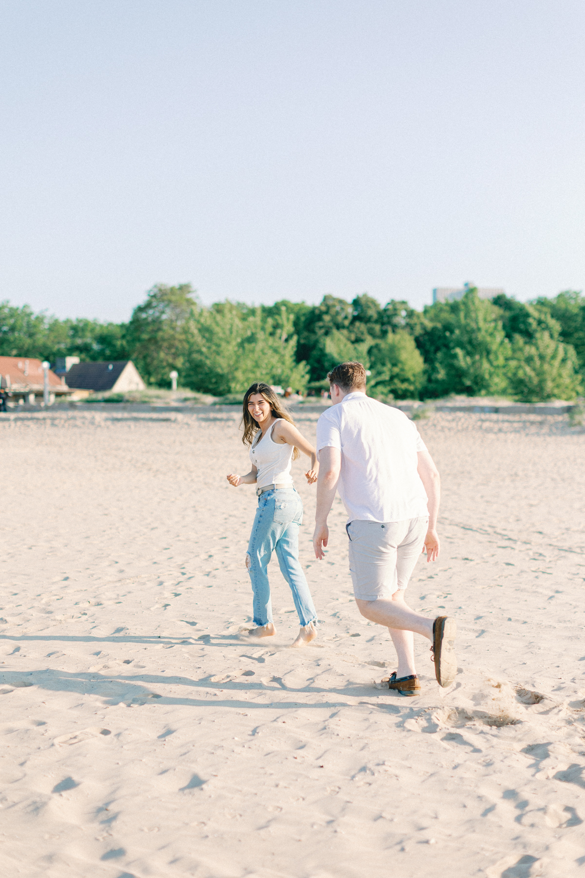 couple playing chase