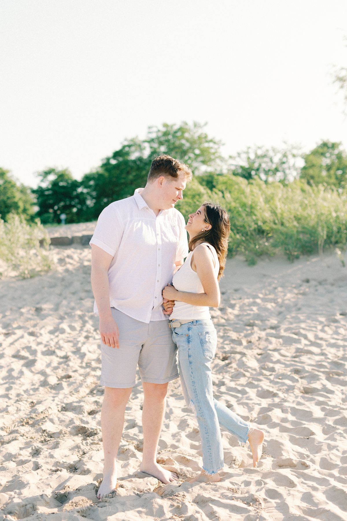 couple laughing