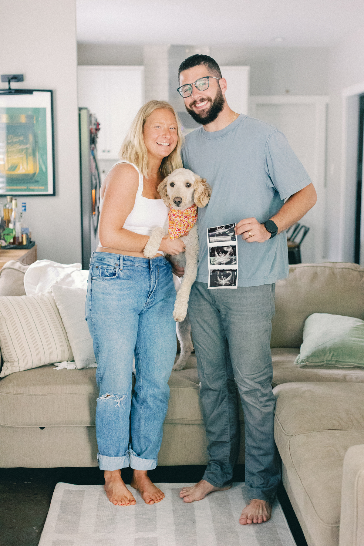 couple smiling at the camera