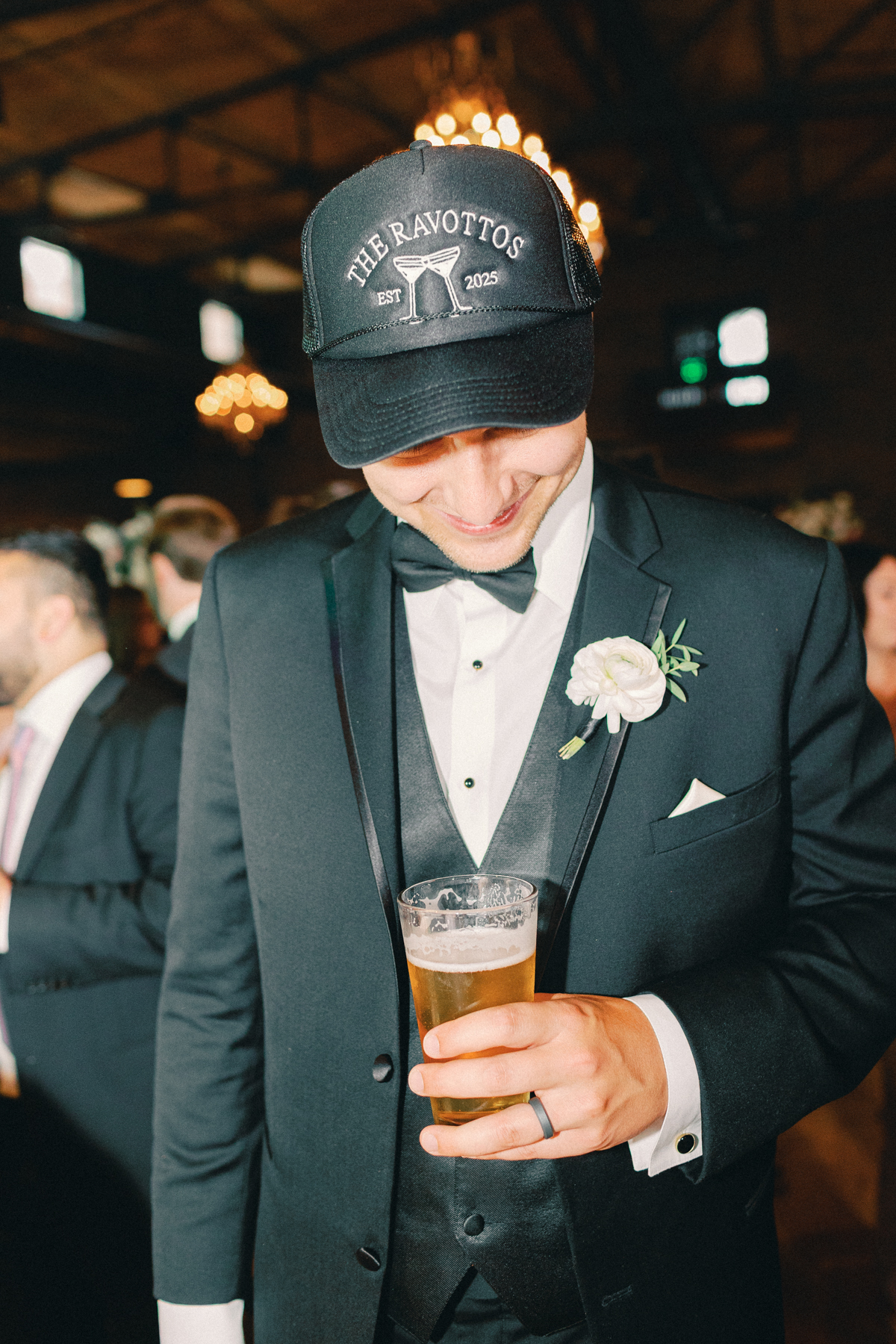 reception hat detail