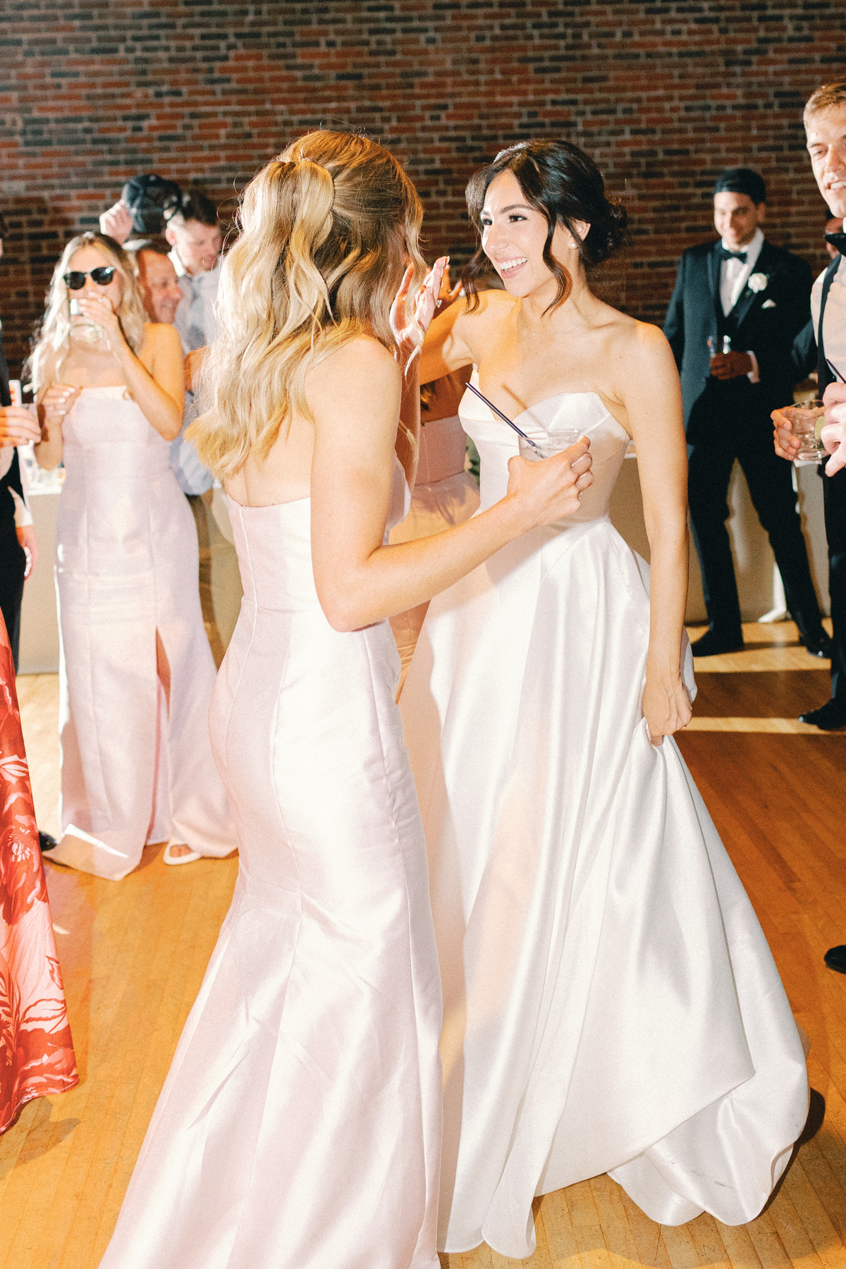 reception dancing of bride