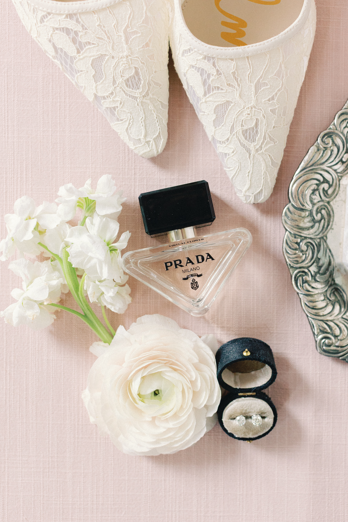 perfume flatlay
