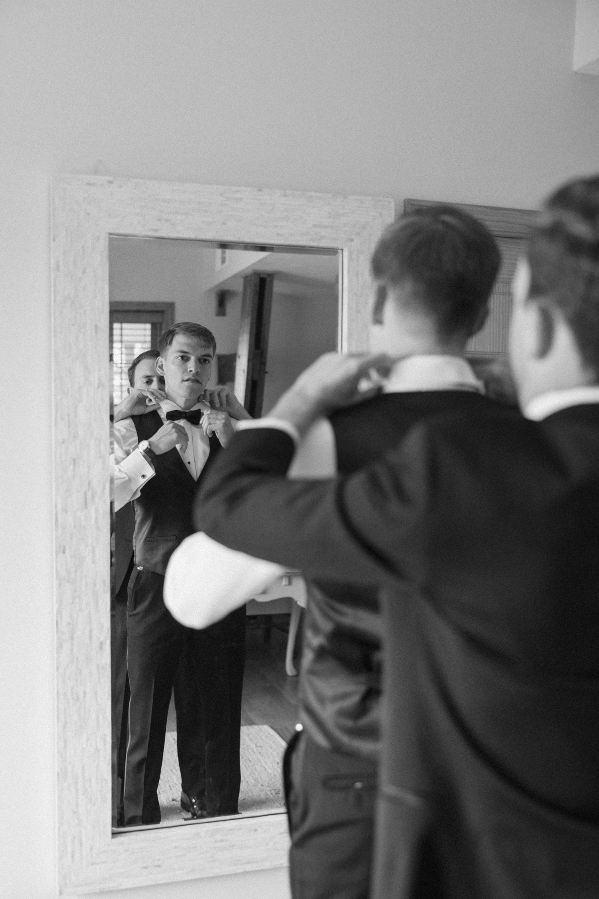 groom getting ready