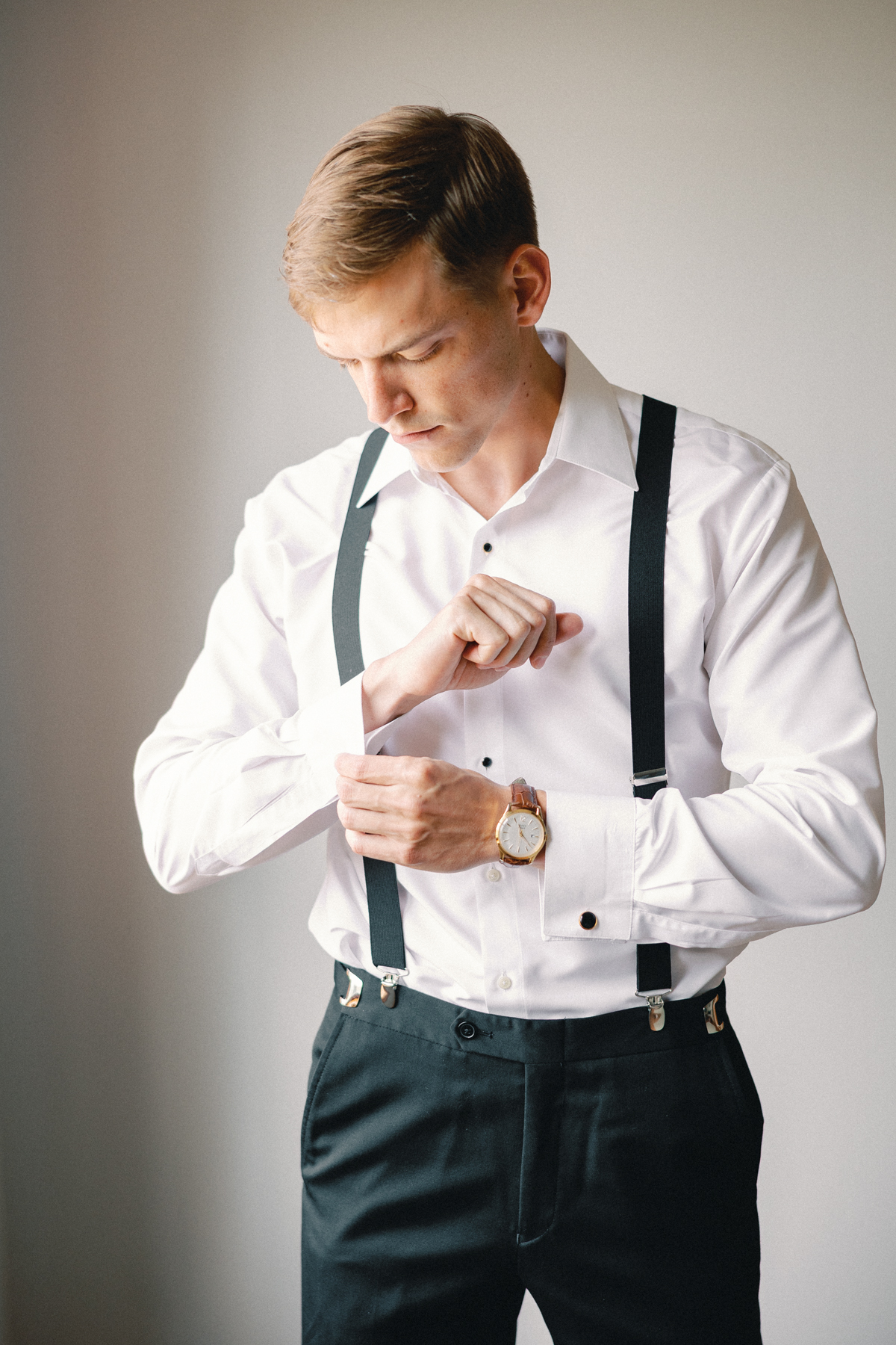 groom getting ready