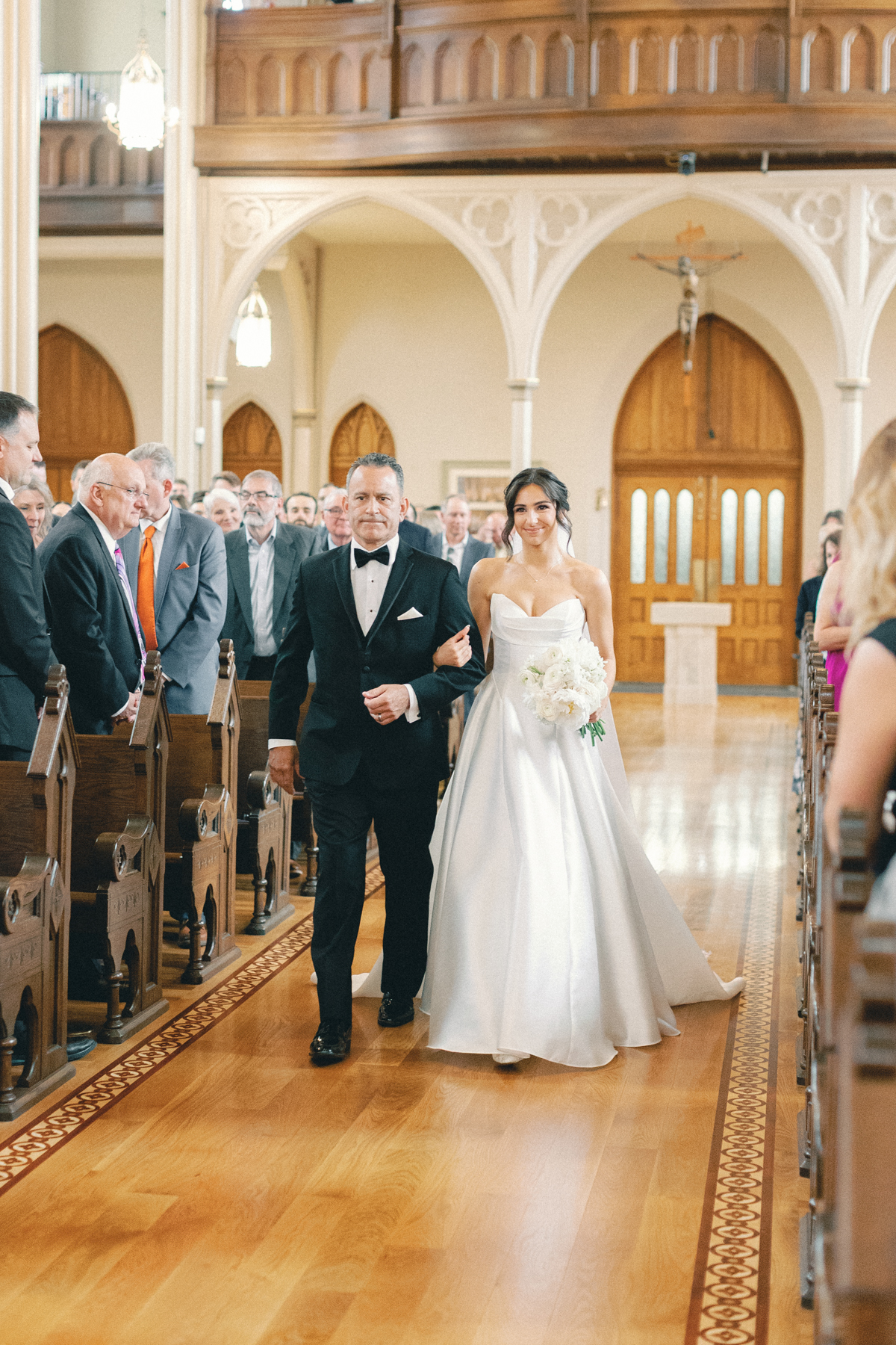 bride walk down aisle