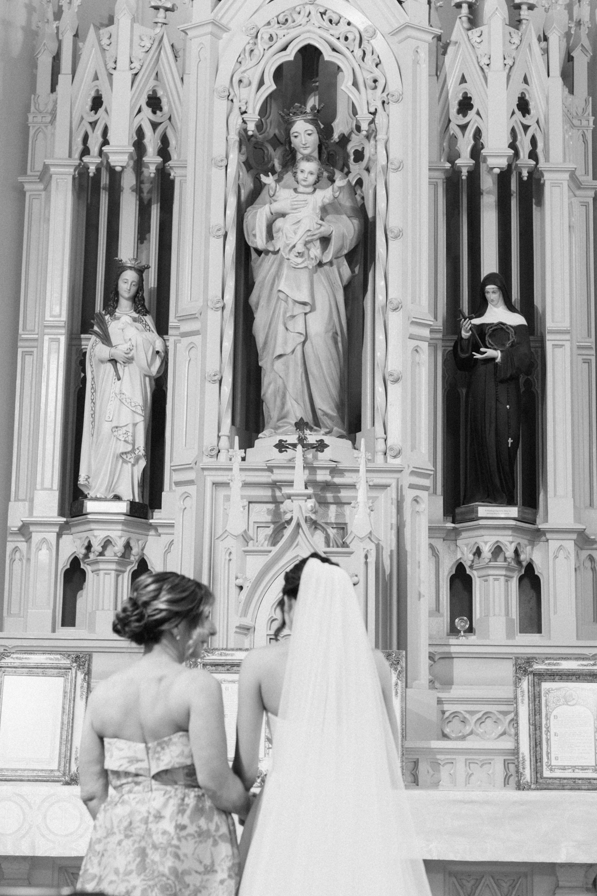 bride with mary