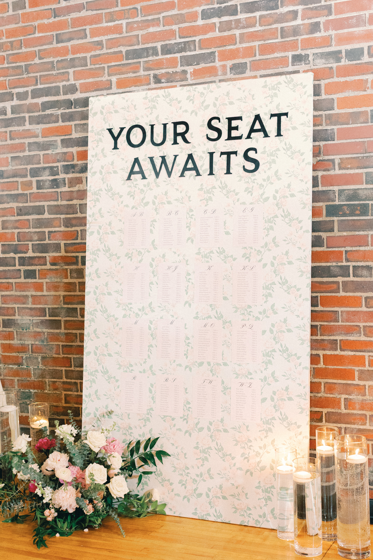 reception escort wall