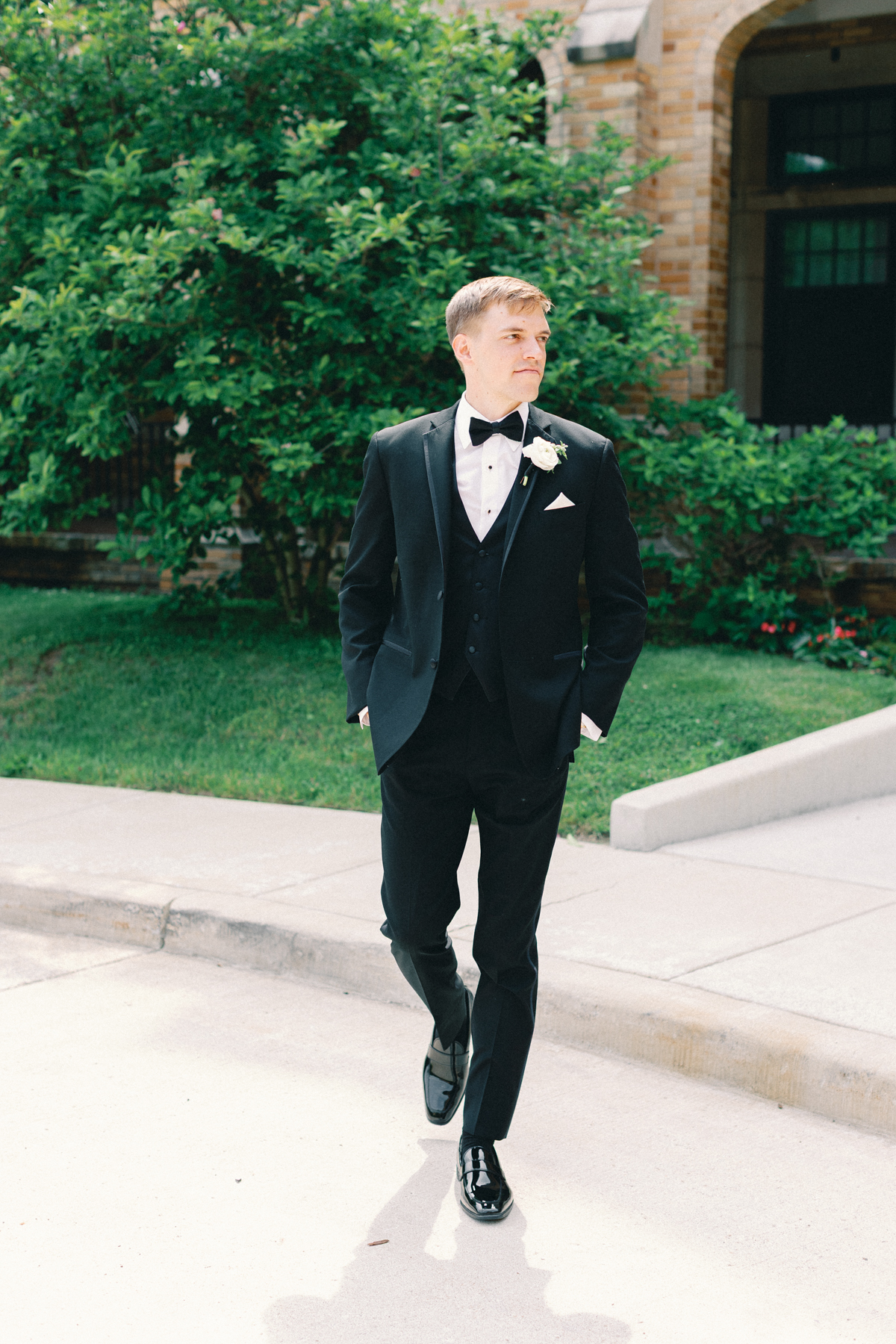 groom walking