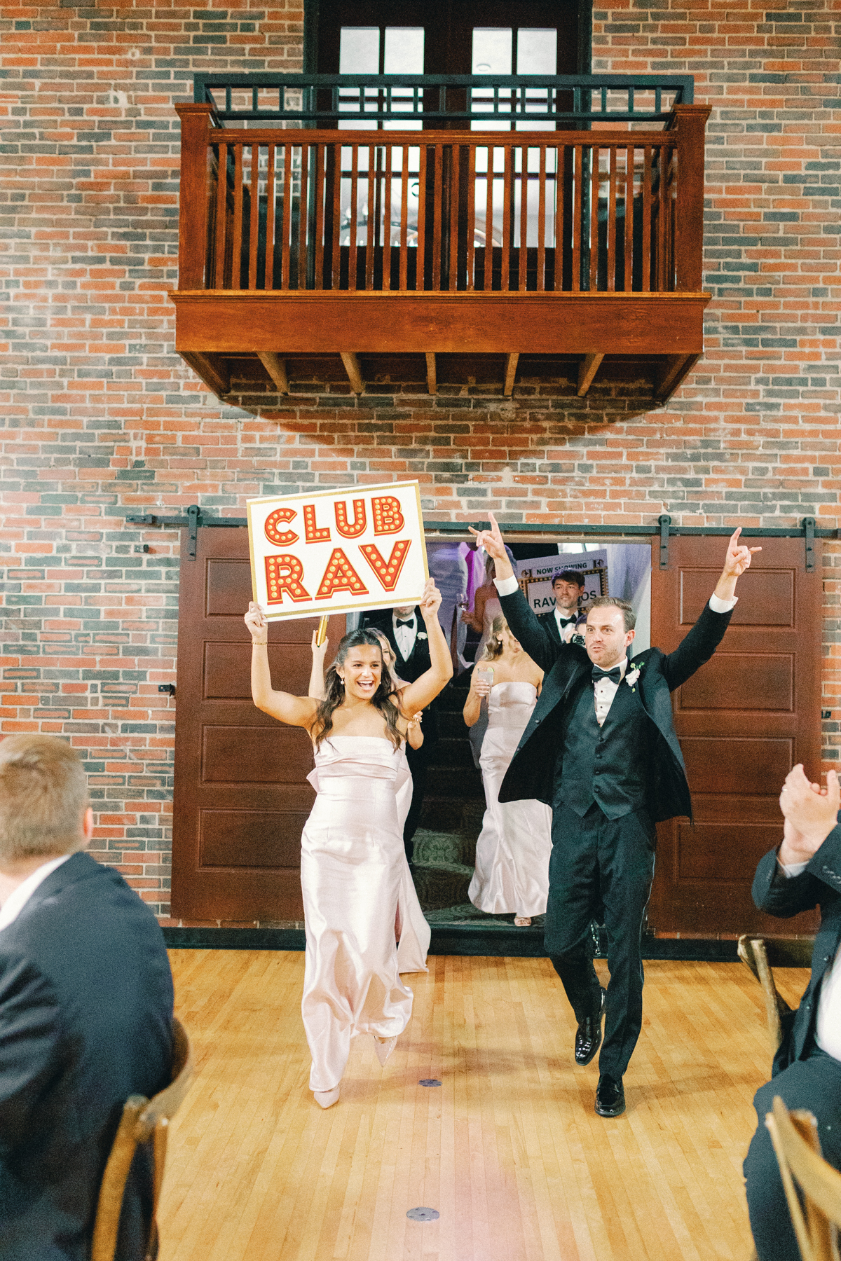 reception intro of wedding party