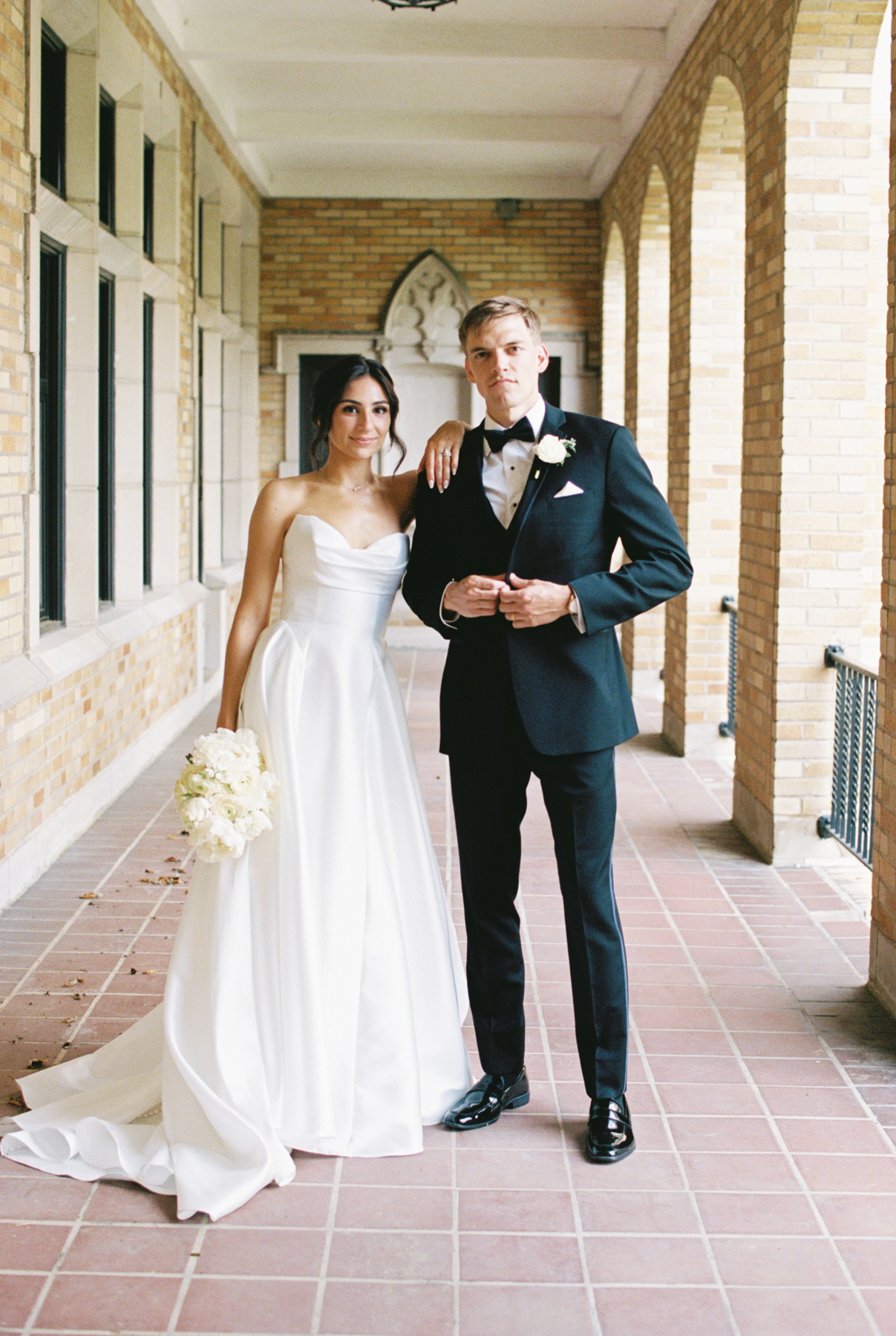 bride and groom portrait