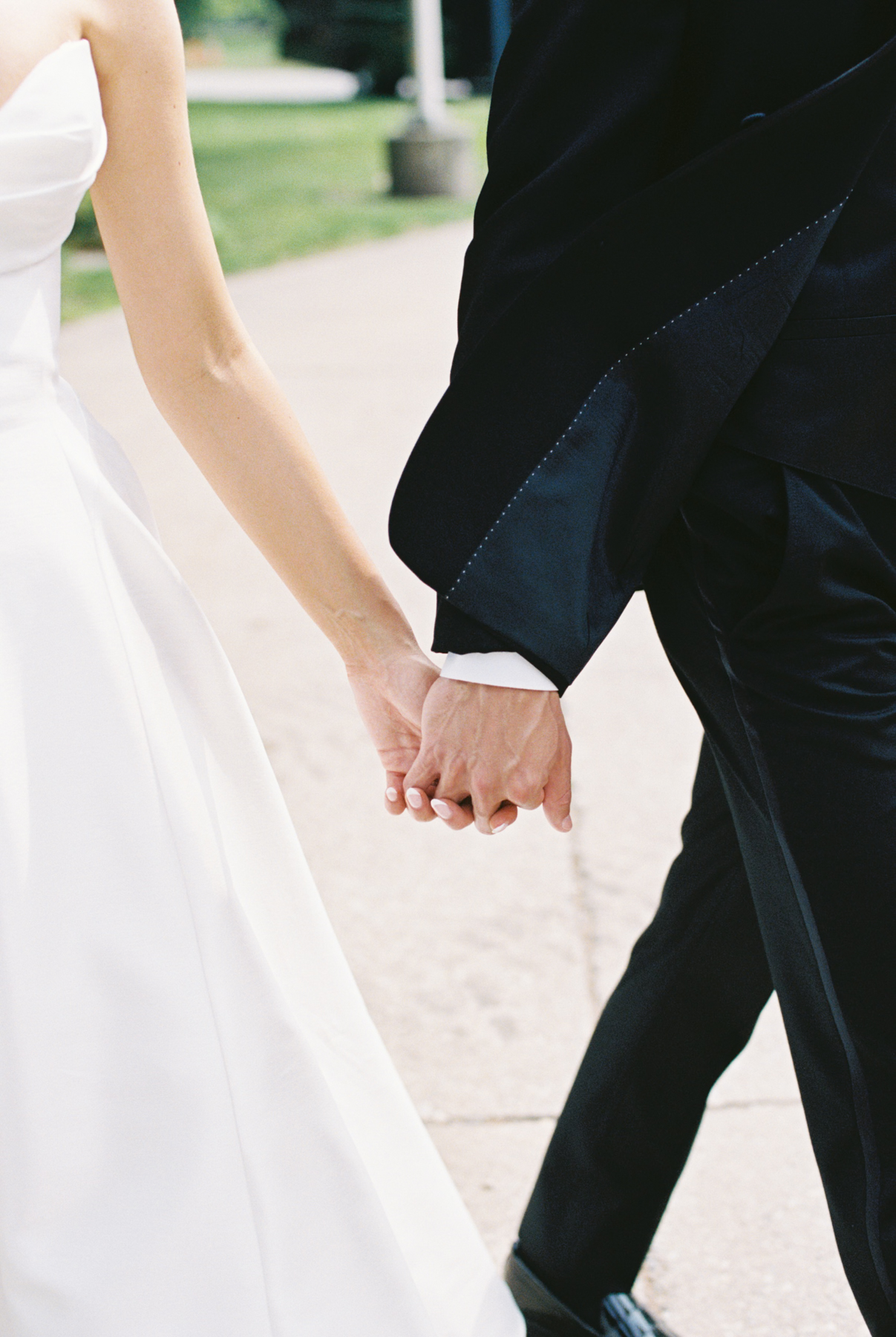 bride and groom hands