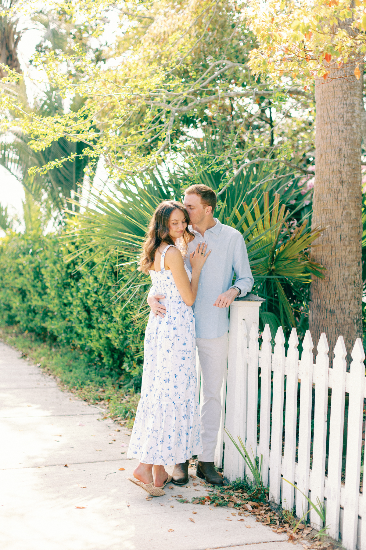 couple walking park
