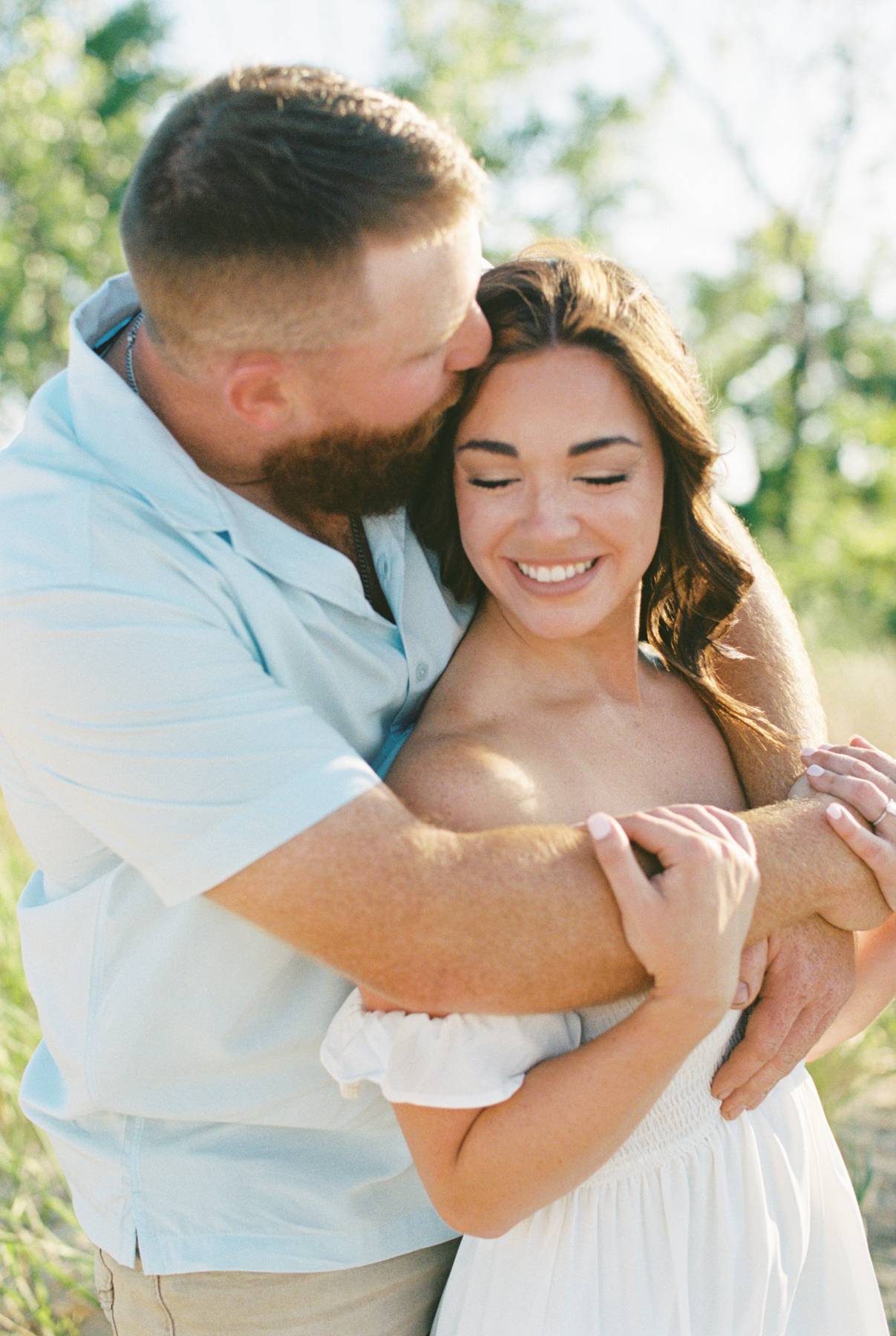 couple holding each other