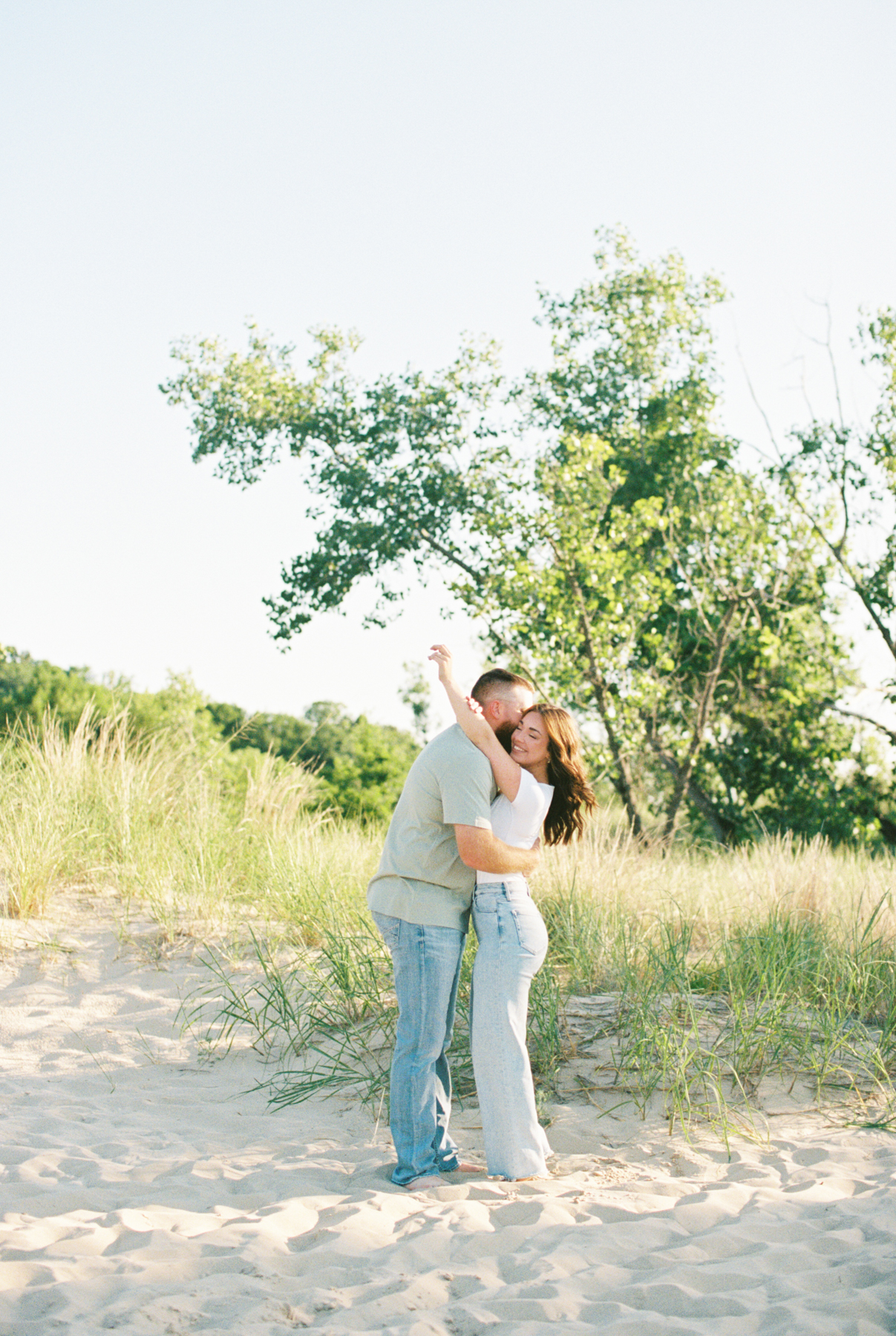 couple holding