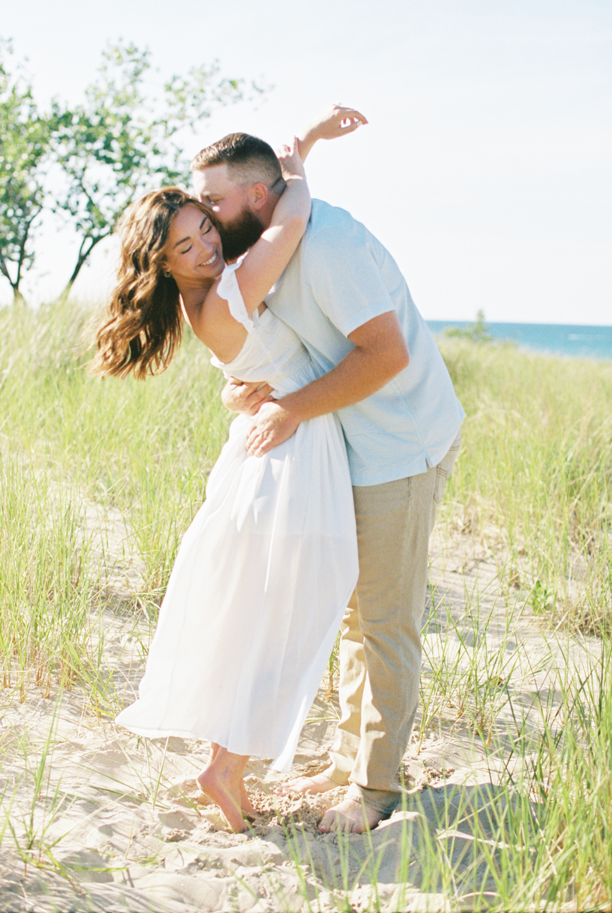 couple holding each other