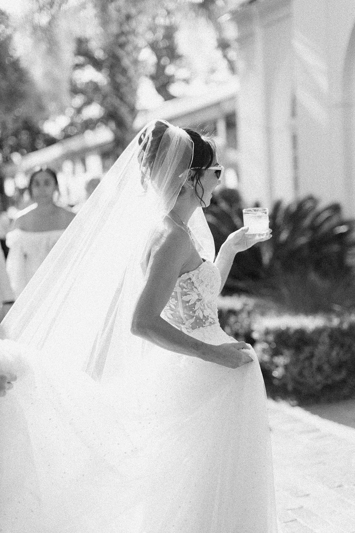 bride walking