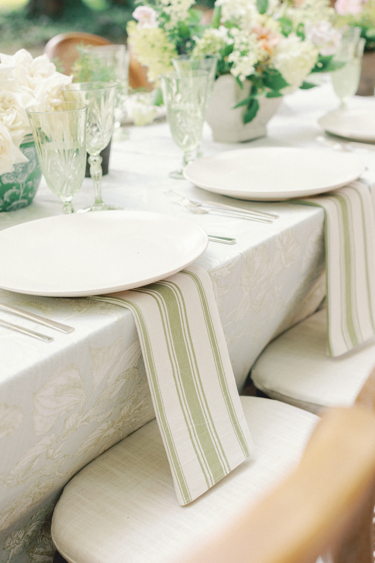 table linens, and plates