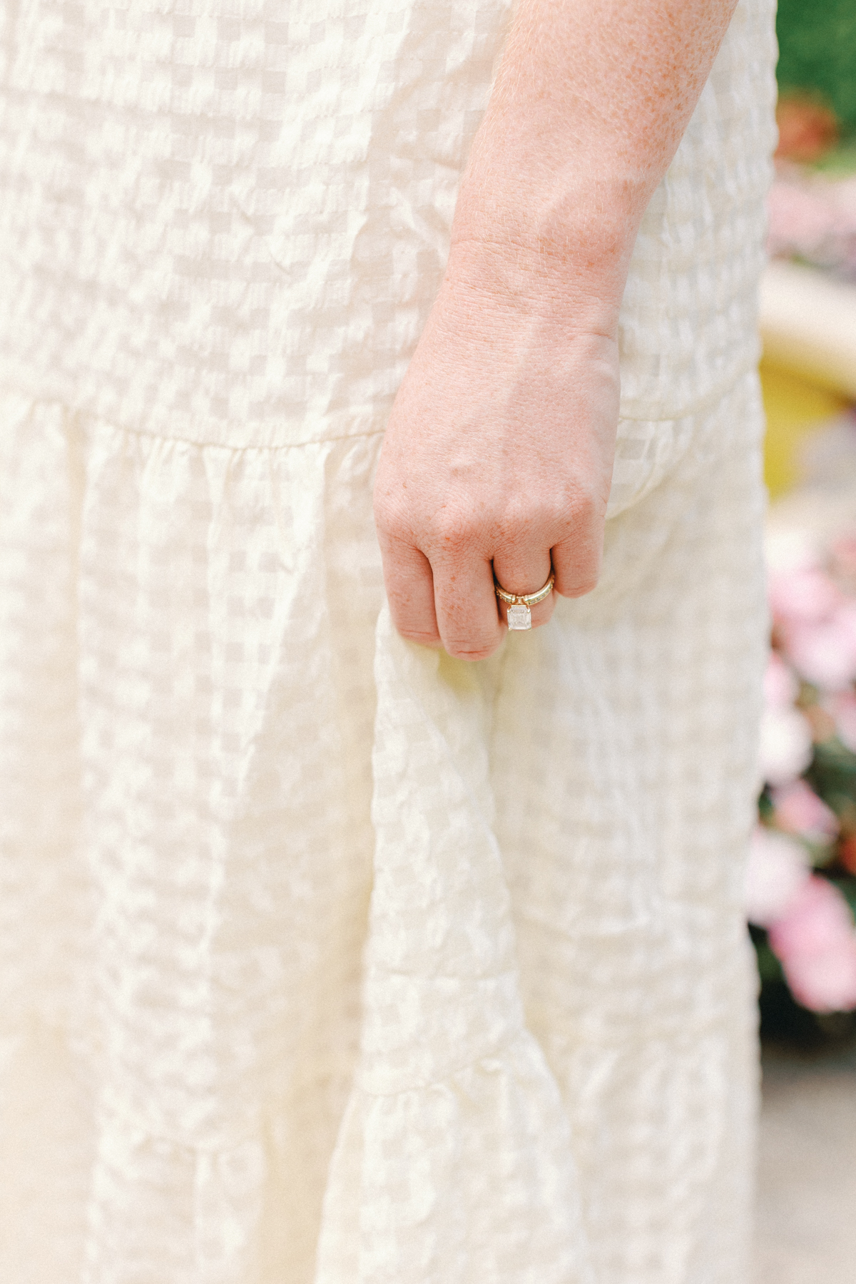  the ring holding dress