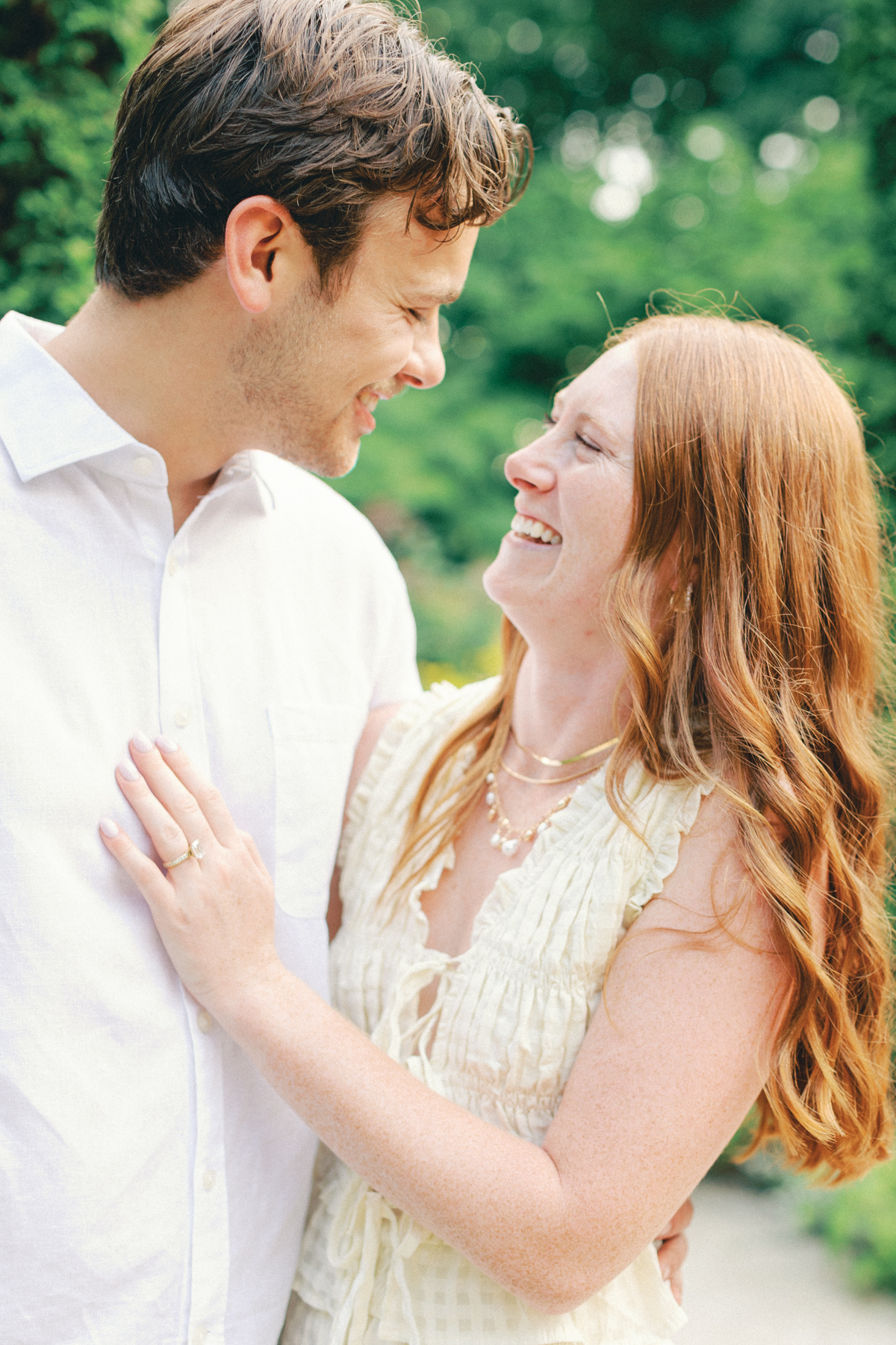  couple laughing up close