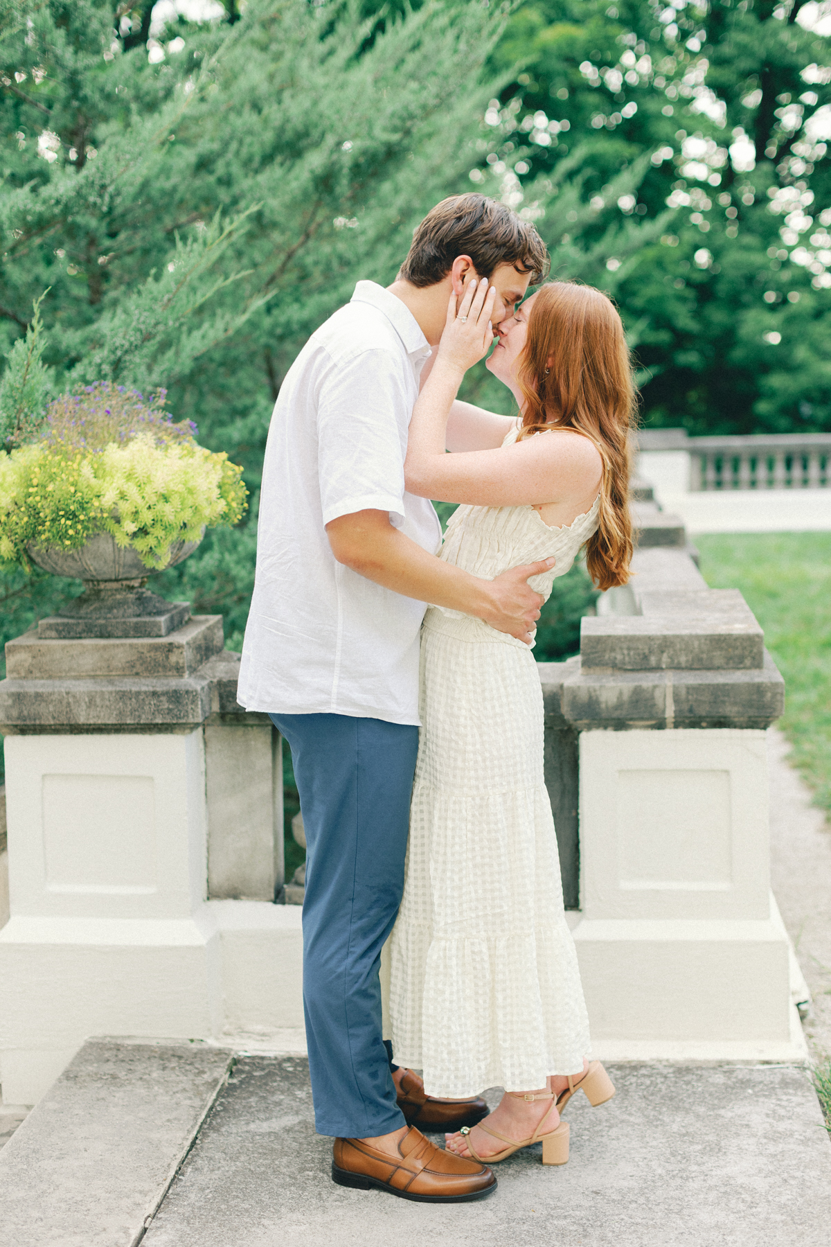  couple almost kissing